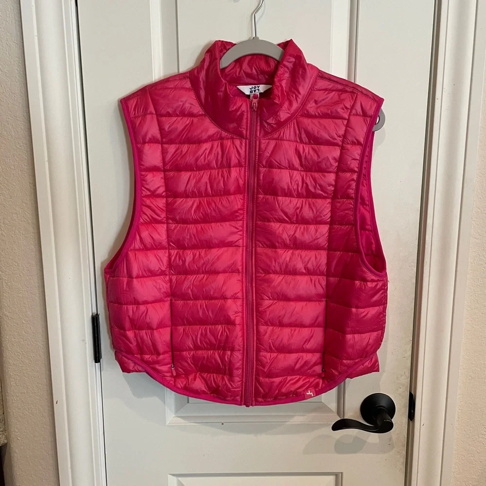 Quilted Puffer Vest from JoyLab-pink - Picture 1 of 7
